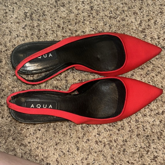 Aqua Women's Spencer Slingback Pointed Toe Pumps Shoes size 10 - Picture 4 of 6